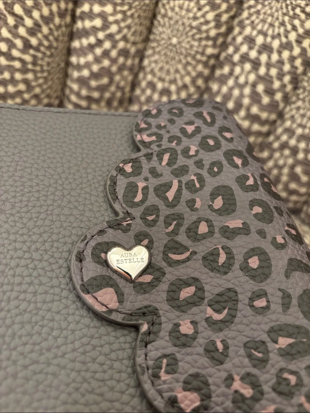 Aura Estelle A6 Rings 30mm Planner Cover Leopard Luxe Grey NEW and unused